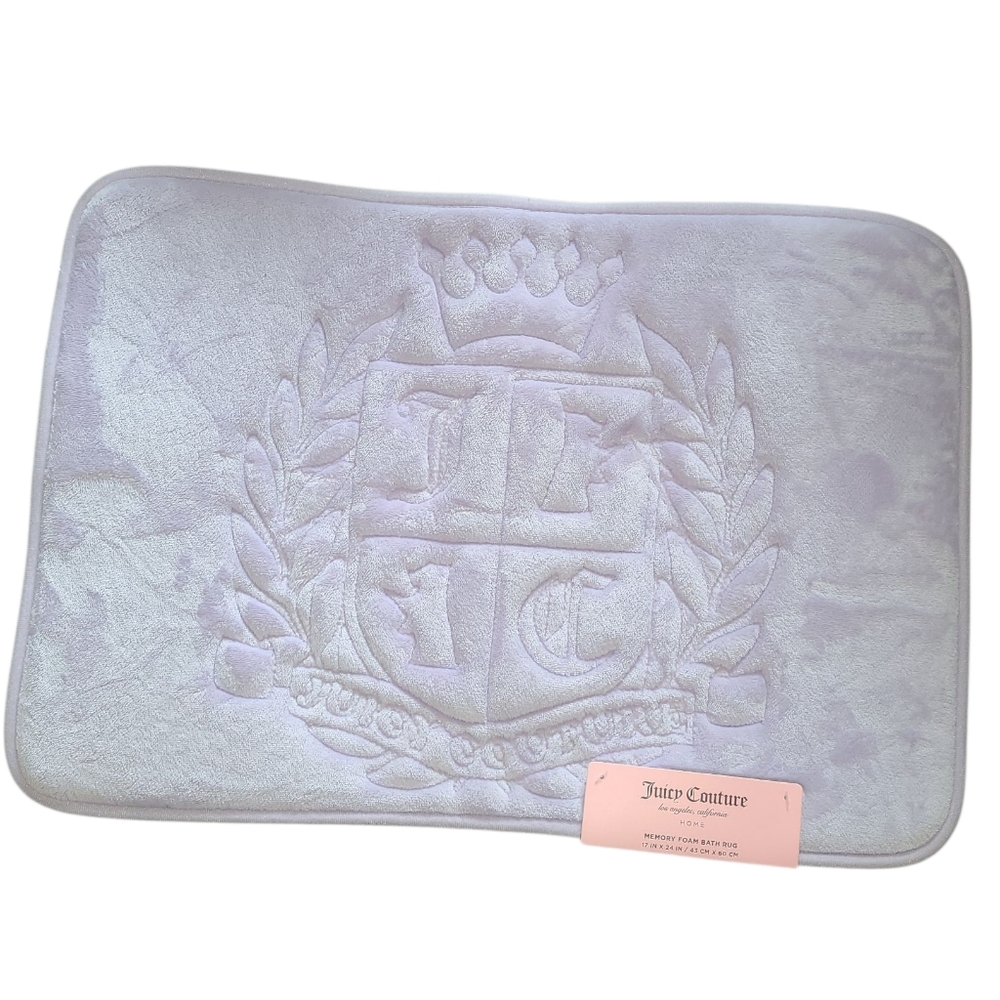 Juicy Couture Lavender Memory Foam Bath Rug - 17x24